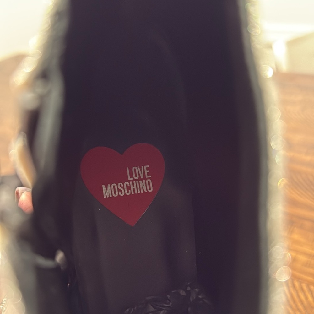 Love Moschino Glitter Argento Ankle Boots - Picture 8 of 11